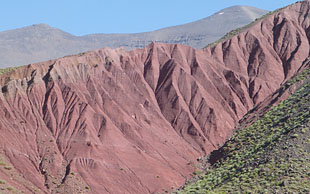 Rote Berge auf der Südseite des Hohen Atlas