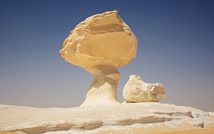 Pilz und Huhn, Weisse Wüste, Ägypten