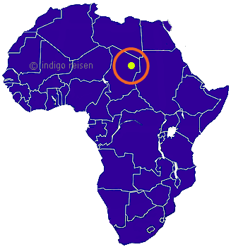 Karte Afrika Méharée Ennedi, Tschad